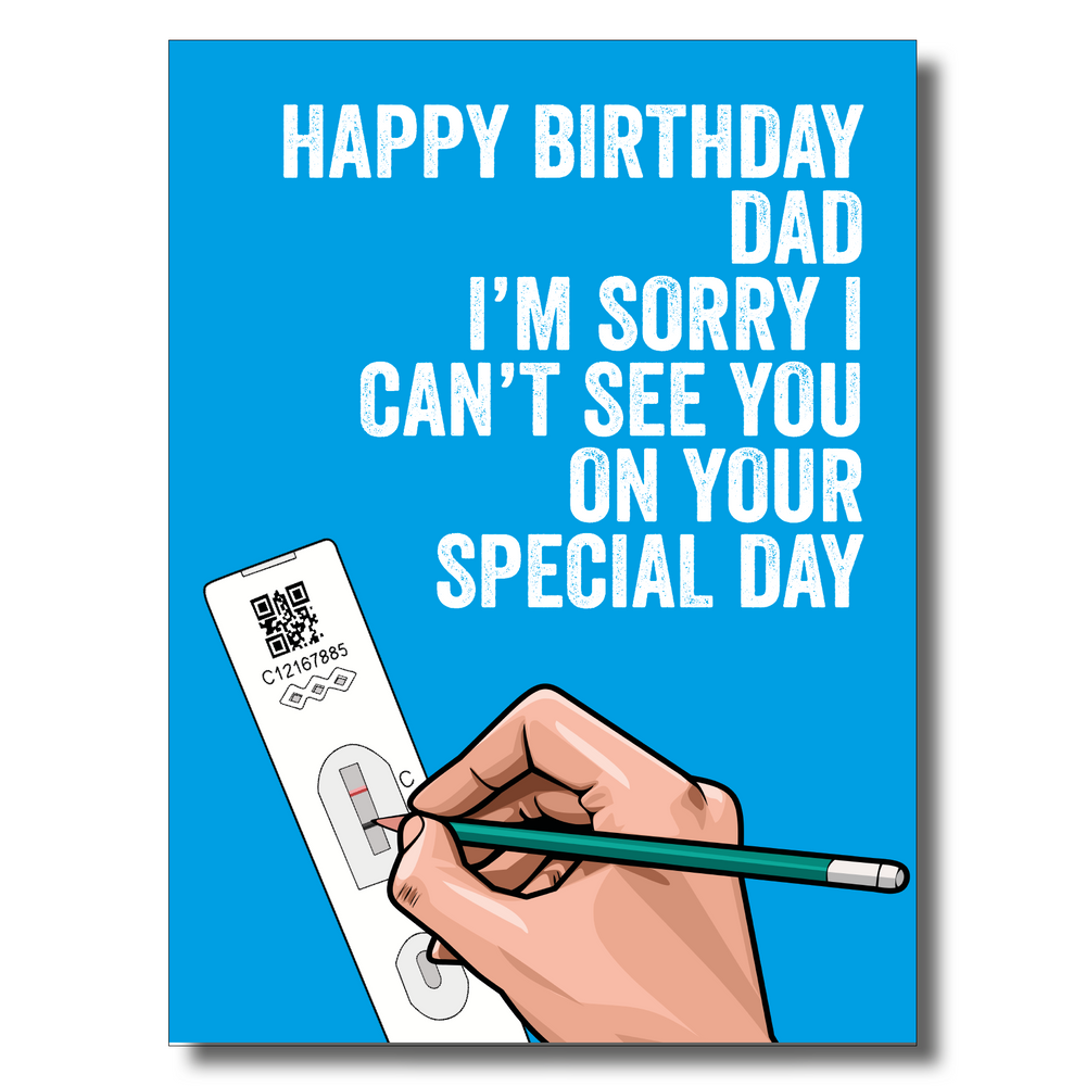 Dad Fake Test Birthday Card #1 image